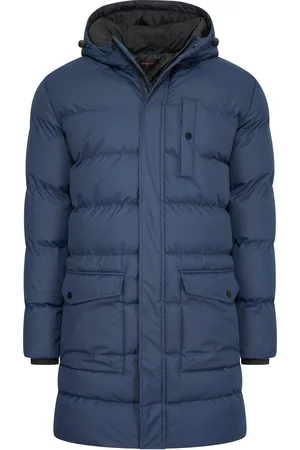 Cappuccino Italia Hooded Winter Jacket Navy von in der farbe .