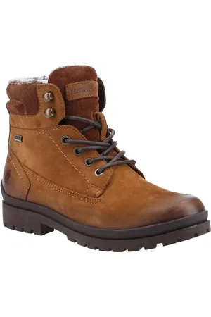 Hush Puppies Womens/Ladies Annay Leder Kampfstiefel (Camel)