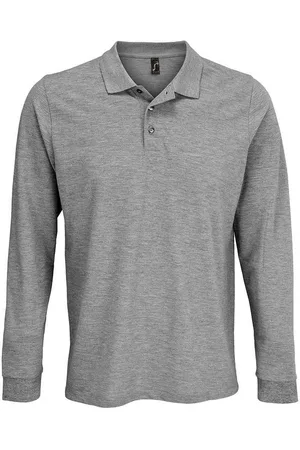 Sols Unisex Adult Prime Pique Langarm-Poloshirt ( meliert)