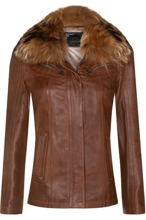 Infinity Damen Slim Fit Leder Parker Jacke-Millom