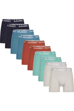 Mario Russo 10-Pack Basic Boxers von in der farbe und in größe M.