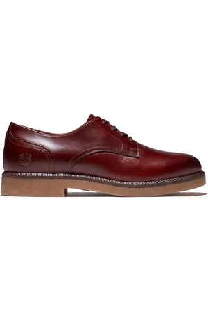 Timberland Cambridge Square Slip-on Red Nubuck Leder Womens Brogues A2G1Z