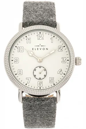 ELEVON Northrop Uhr mit wollüberzogenem Lederarmband