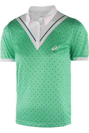 Asics Motion Dry Club Damen Green Tennis Polo Top