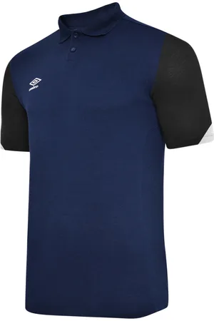 Umbro "Total" Poloshirt für Herren - Training (Marineblau/Dunkel-Marineblau/Weiß)