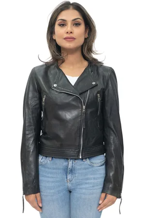 Infinity Kragenlose Damen-Bikerjacke-Padova