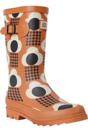 Regatta Damen Gummistiefel "Orla Kiely", Regenwolke (Hellbraun)