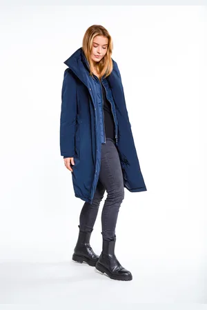 Dreimaster Wintermantel Damen Dunkelmarine