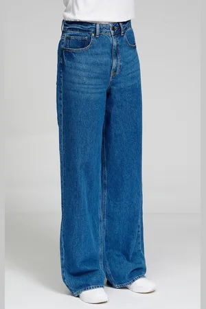 TeeShoppen Die Original Performance Wide Jeans - Medium Blue Denim