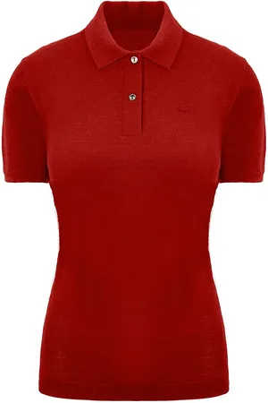 Lacoste 85th Anniversary Collection Rouge Kurzarm Damen Polo Shirt PF4866_240