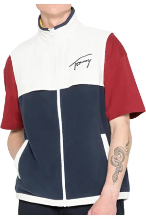 Tommy Hilfiger Debardeur melange matiere retro Pour Homme en Bleu