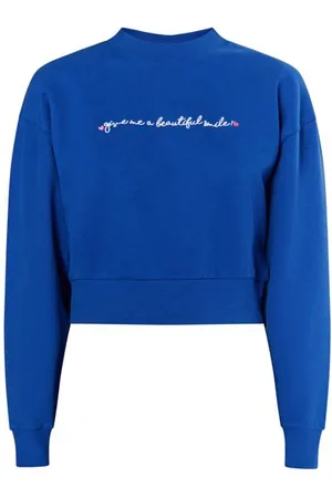 myMo Sweatshirt kurz Damen KÖNIGSBLAU