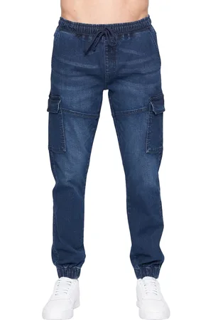 Crosshatch "Malimore" Cargo-Jeans für Herren (Dunkle Waschung)