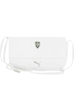 PUMA Scuderia Ferrari – Verstellbare Riemen, weiße Damentasche