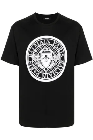 Balmain Flocked Coin T-Shirt