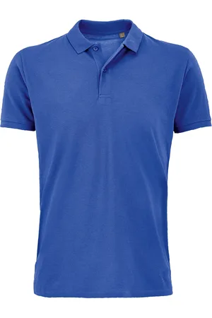 Sols Herren Planet Pique Bio-Poloshirt (Königsblau)