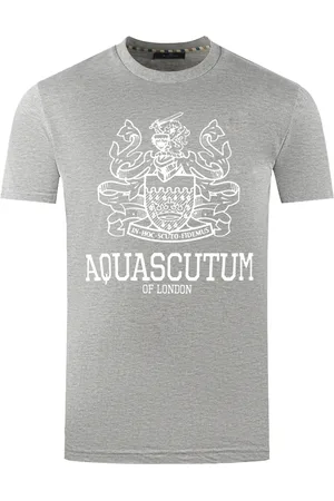 Aquascutum Large Bold London Aldis Marke Logo T-Shirt
