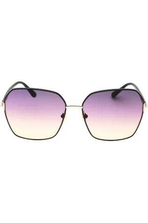 Tom Ford Claudia-02 Gradient Smoke Lens Shiny Black Sonnenbrille