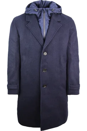 Lacoste Trench Mens Navy Mantel
