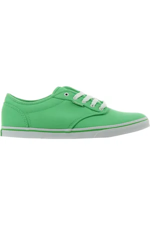 Vans Atwood Low Top Schnürung Grüne Leinwand Frauen Plimsolls U4iats