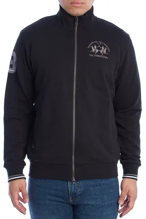 La Martina Herren-Sweatshirt mit normaler Passform und Reißverschluss YMF300-FP568