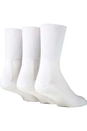 IOMI Extra breite Bambus-Socken für Diabetiker von | 3er-Pack | 4 Farben