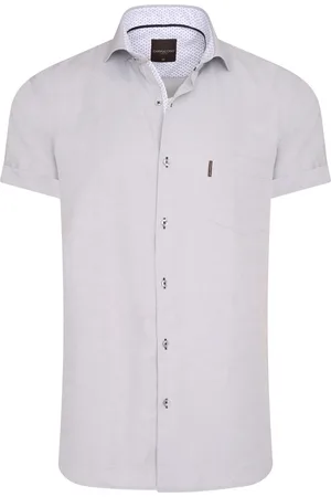 Cappuccino Italia Short Sleeve Blouse Grijs von in der farbe und in größe S.