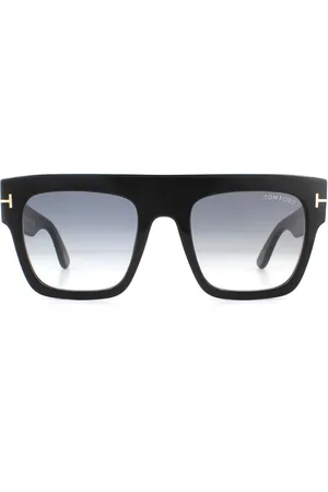 Tom Ford Sonnenbrille Renee FT0847 01B Glänzend Grau Rauch Gradient