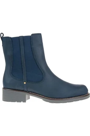 Clarks Orinoco Club Womens Navy Blue Stiefel