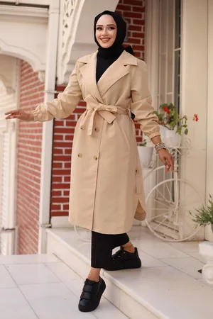 HERITA Schulterklappen Trenchcoat