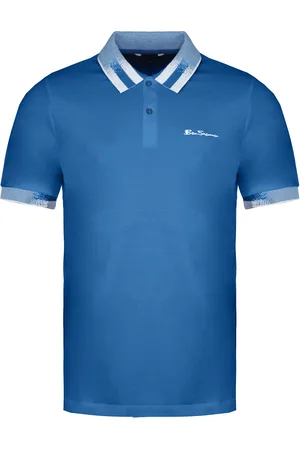 Ben Sherman Kragen Interesse Herrenblau Polo -Hemd