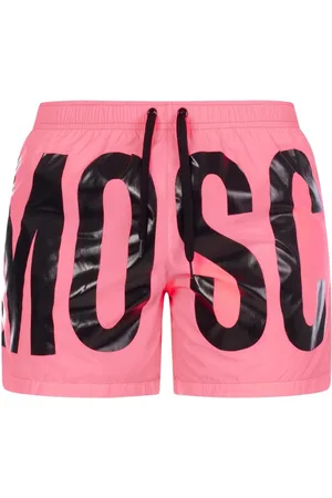 Moschino Kurze Badeshorts mit Print-Logo der Marke