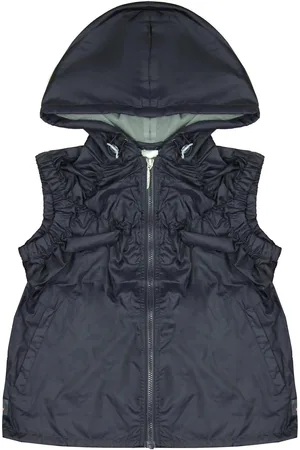 Nike Zip Up Hooded Gilet Womens Navy ärmellose Sportweste 261131 502