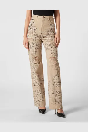 Philipp Plein Wide-Leg-Jeans Paisley