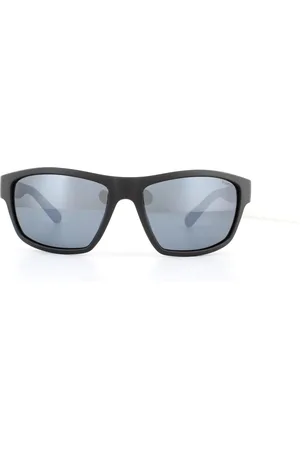 Polaroid Sport Wrap Mens Matte Grau Silber Spiegel polarisierte Sonnenbrille