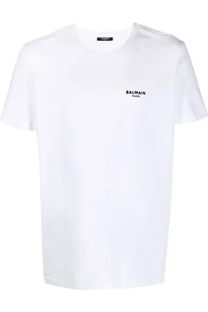 Balmain Kleines T-Shirt mit Logo-Stickerei in