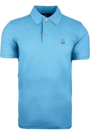 Bunny Von Robert Godley Kurzärmel Blue Herren Polo Shirt B6K001S7PC BBL