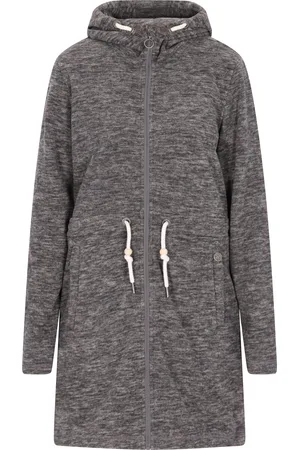 Dreimaster Fleecemantel Damen Melange