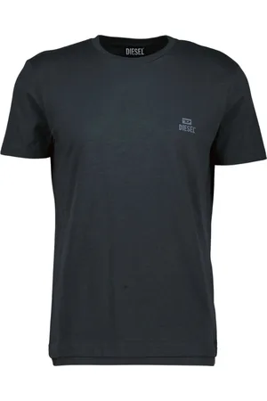 Diesel Schwarzes -T-Shirt mit Ton-in-Ton-Logo