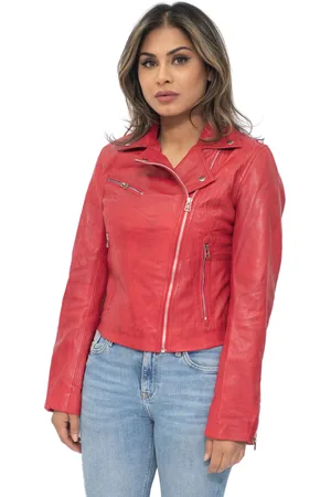 Infinity Damen-Bikerjacke aus Leder – Sansibar