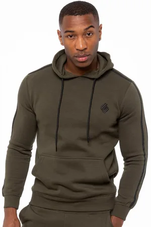 Enzo Gestreifter Herren Pullover Hoodie