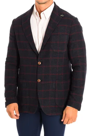 La Martina Langärmliger Blazer mit normaler Passform und Knopfverschluss TMJ002-JQ036, Herren