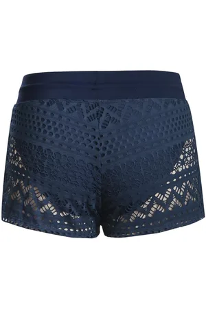 Azura Exchange Damen-Schwimmhose mit angenähten Spitzenshorts in