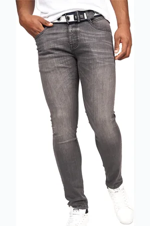 Crosshatch "Barbeck" Jeans für Herren (verwaschenes Grau)