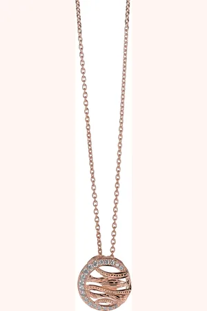 ORPHELIA Damen-Kette aus 925er Sterlingsilber mit Anhänger - Rosé ZH-6031/1