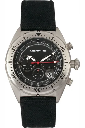 Morphic M53 Serie Chronograph mit Lederarmband und Datumsanzeige