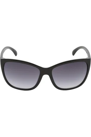 Calvin Klein Dunkelgraue Sonnenbrille mit Verlaufsglas und schwarzen Glasern