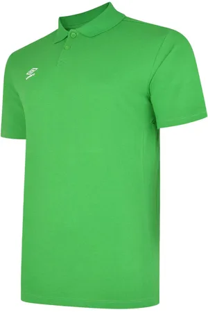 Umbro Herren Essential Polo Shirt (Smaragd/Weiß)