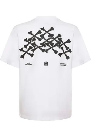 AMIRI Hollywood Bones T-Shirt mit gestapeltem Logo in