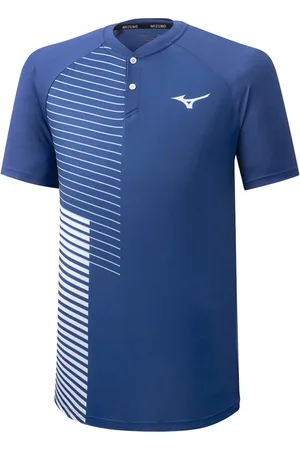 Mizuno Shadow Mens Blue/White T-Shirt